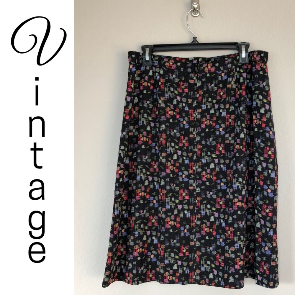 VTG Prophecy by Sag Harbor Black Knee Length Skirt